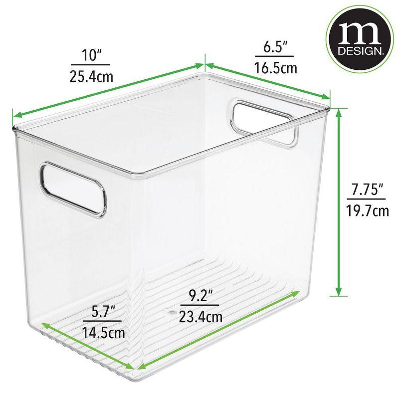 mDesign Plastic Kitchen Pantry Storage Organizer Container Bin