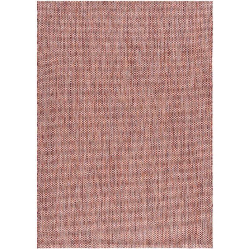 Courtyard CY8521 Power Loomed Indoor/Outdoor Area Rug - Red/Beige - 5'3"x7'7" - Safavieh.