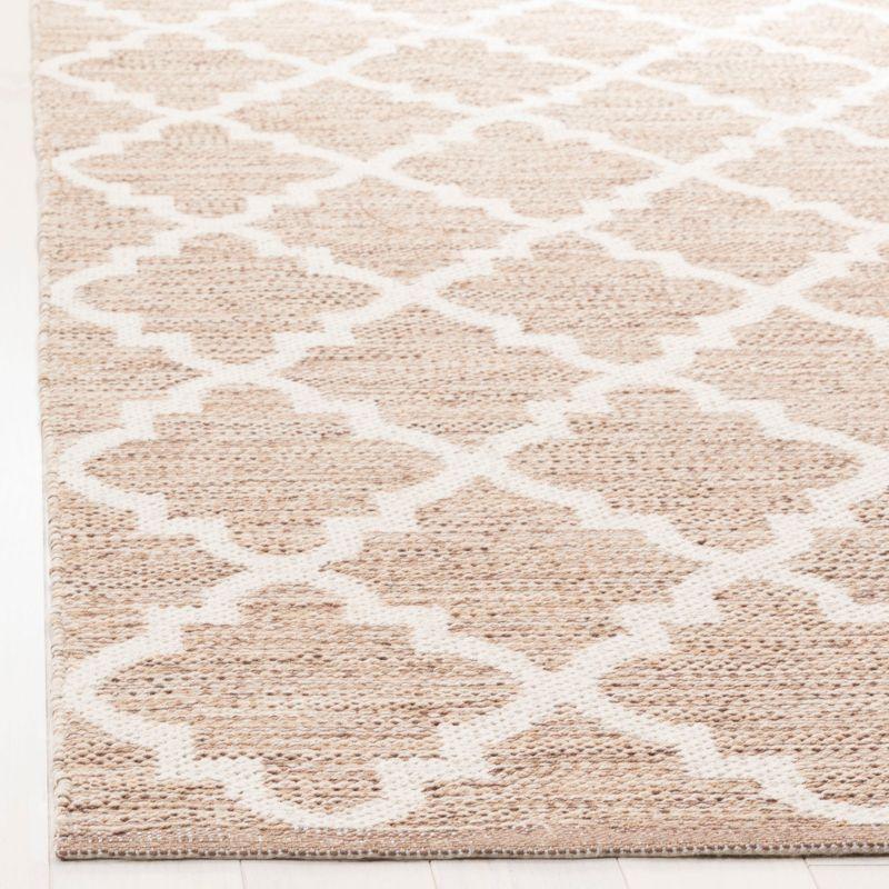 Coastal Breeze Beige Ivory Cotton Runner Rug 2'3" x 9'