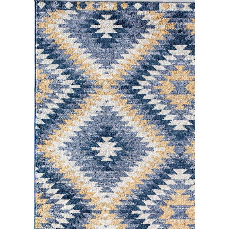 Bodrum Tribal Kilim Denim Area Rug