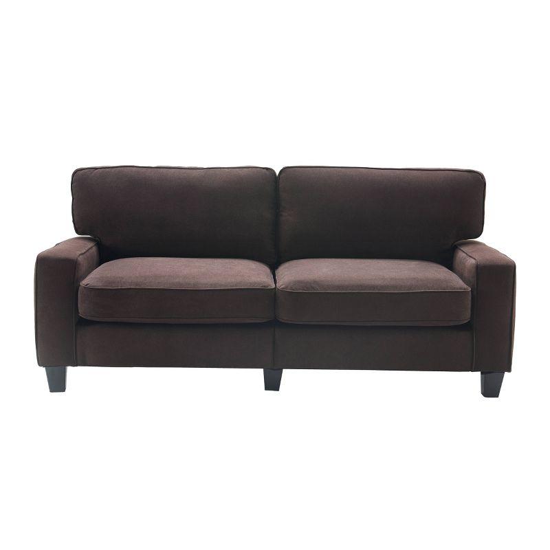 Serta Palisades 78" Track Arm Sofa, Easy Care Fabric, Soft Pillow Back, Pocket Coil Seat Cushions