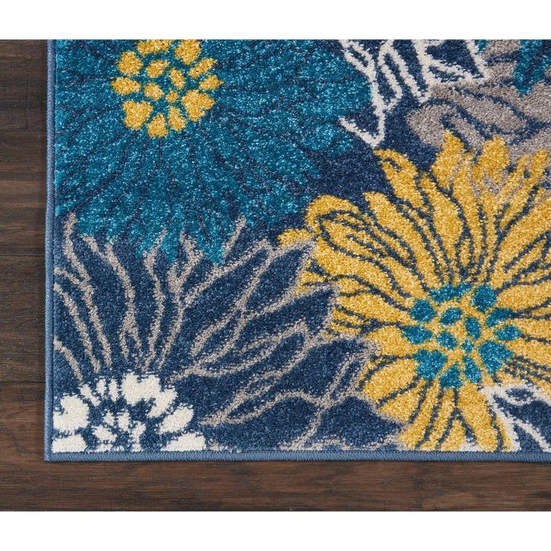 Nourison Passion Bohemian Transitional Floral Indoor Area Rug Blue 1'10" x 2'10"