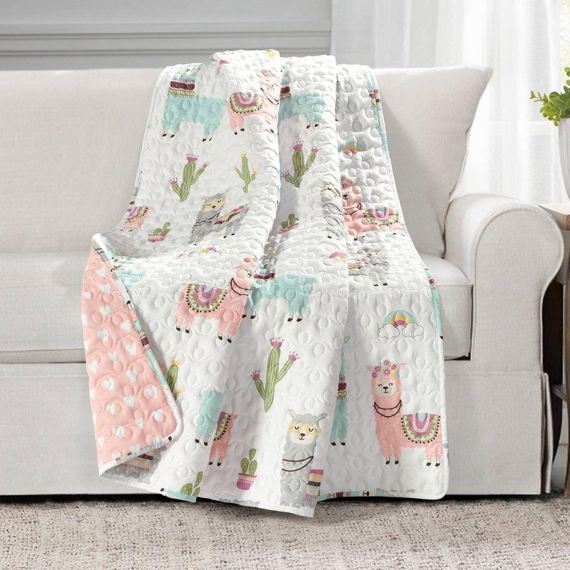 Ava Make a Wish Southwest Llama Cactus Throw