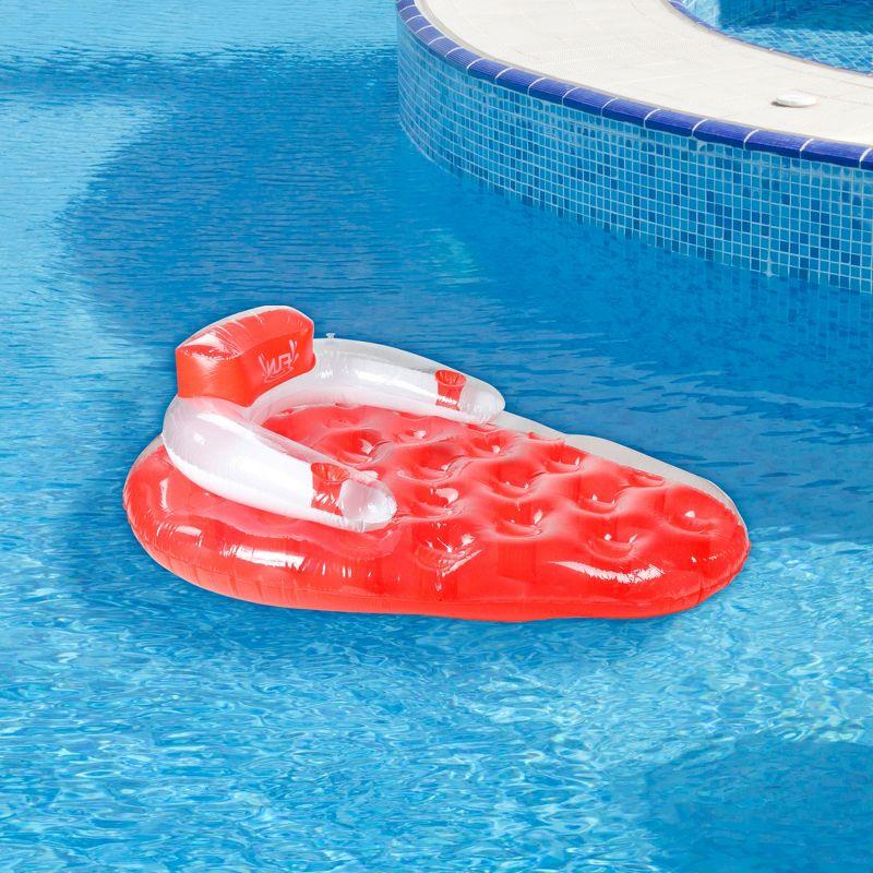 Pool Central 65" Inflatable 1-Person Strawberry Shaped Swimming Pool Water Lounge - Red/White