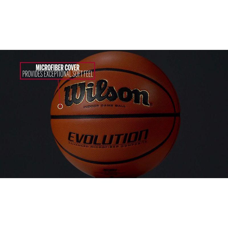 Wilson 28.5'' Evolution Game Basketball - Scarlet