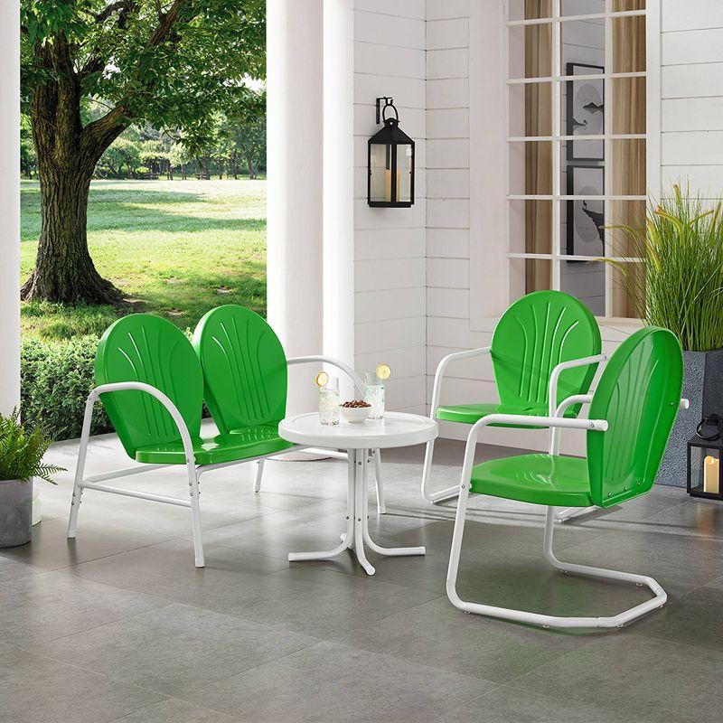 Griffith 4pc Outdoor Conversation Set - Kelly Green - Crosley