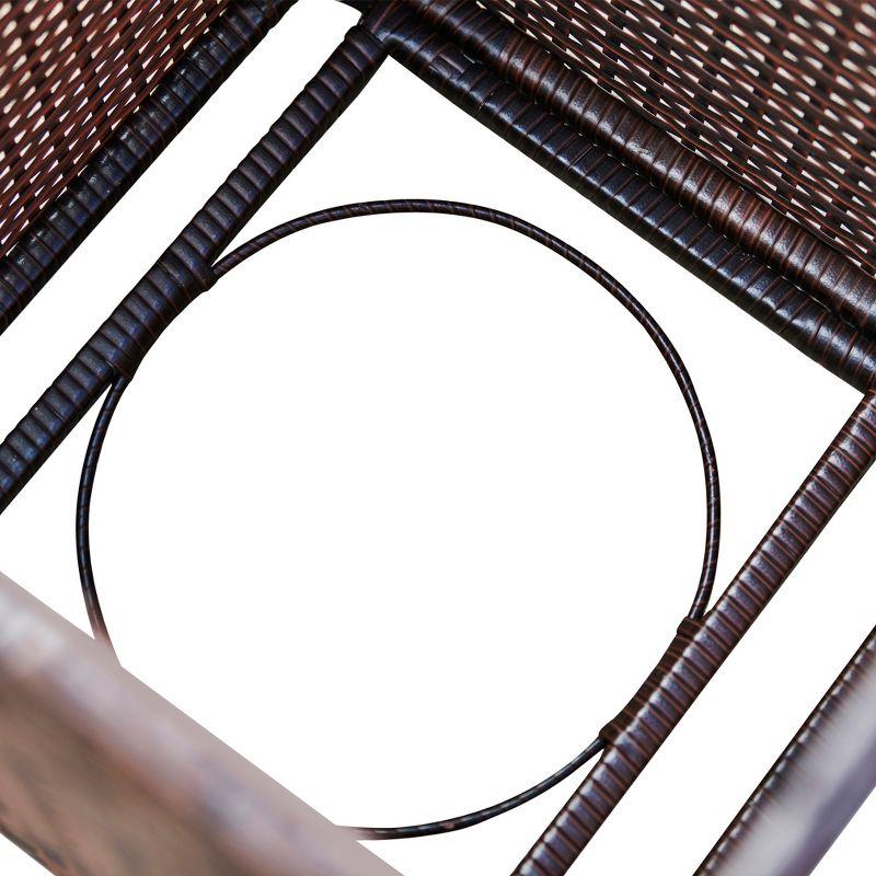 Outdoor PE Rattan & Wicker Propane Tank for 20-lb. tanks Cover Table