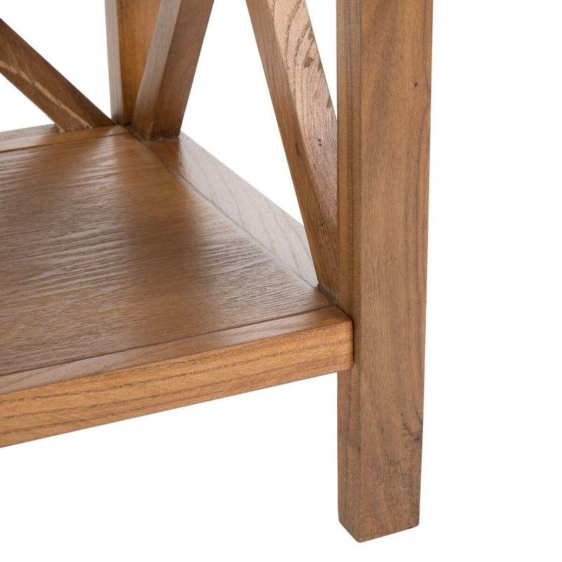 Candace End Table - Oak - Safavieh.