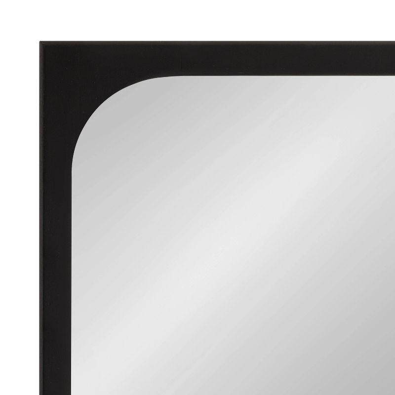 Kate & Laurel All Things Decor 24"x36" Kenai Framed Wall Mirror Black: Modern Rectangular Design, No Assembly Required