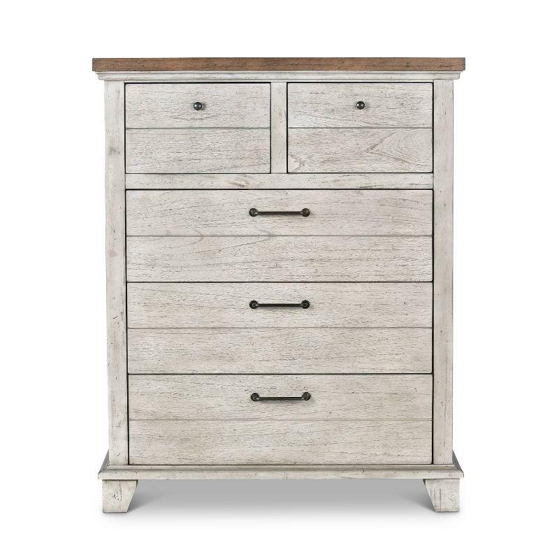 Bear Creek 5 Drawer Chest Rustic Ivory/Honey - Steve Silver Co.