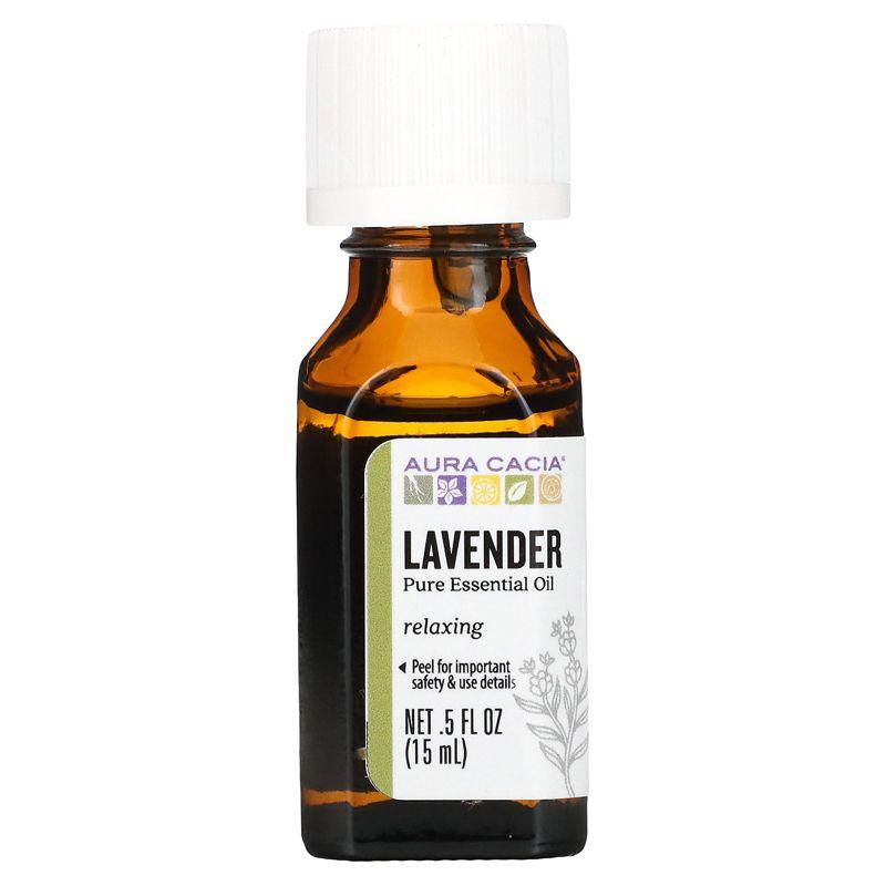 Aura Cacia Lavender Pure Essential Oil, 0.5 fl oz