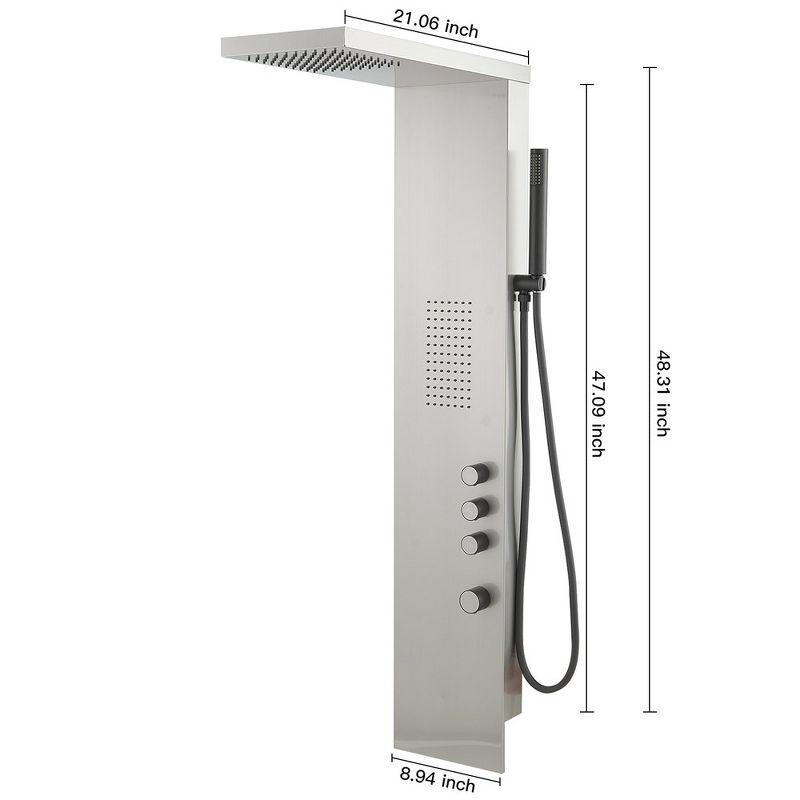 52.55'' Shower Panel with Fixed Shower Head