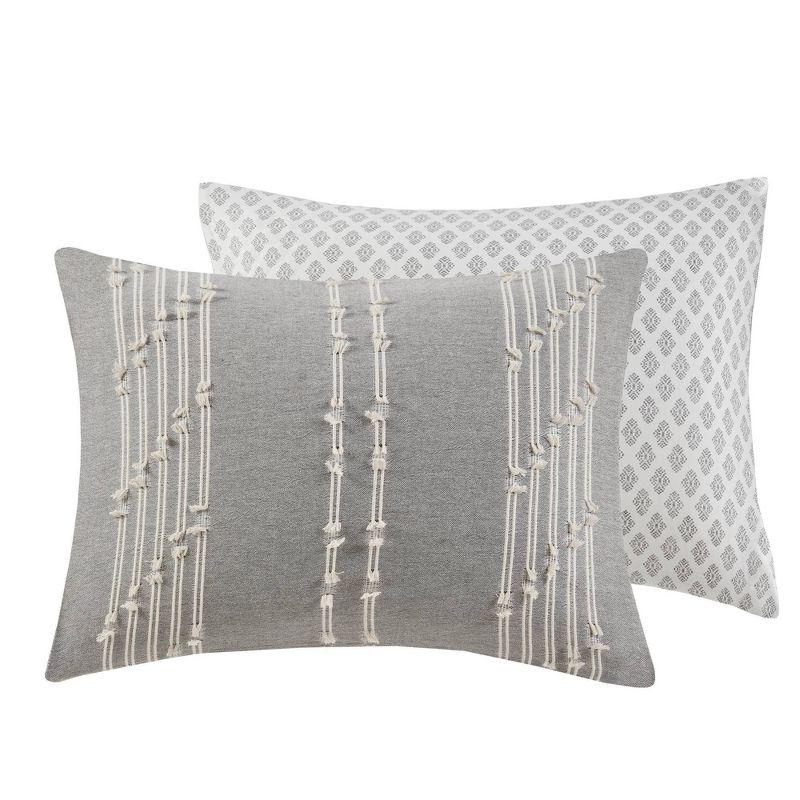 INK+IVY 3 Piece Cotton Jacquard Bedding Set