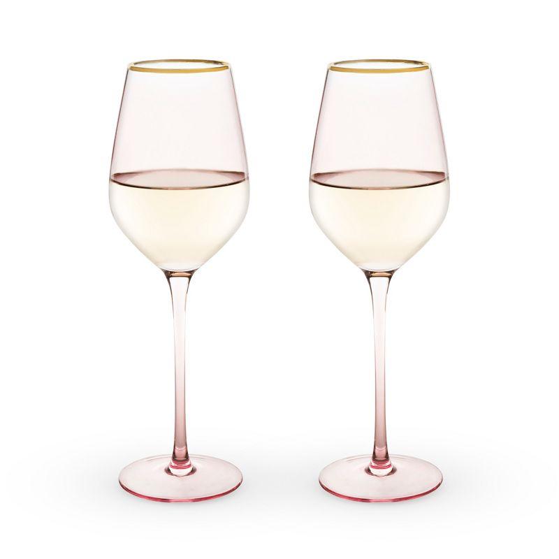 Rose Crystal White Wine Glass