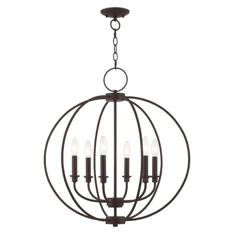 Livex Lighting Milania 6 - Light Chandelier in  Bronze