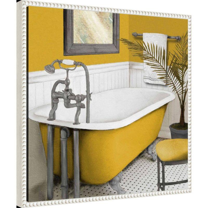 Amanti Art 22"x22" Sunny Bath I by Elizabeth Medley Framed Canvas Wall Art Print