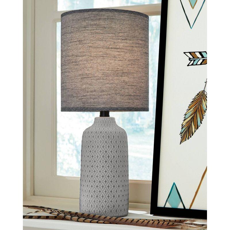 Donnford Ceramic Table Lamp Gray - Signature Design by Ashley