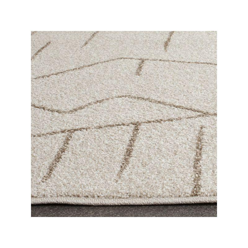 Amherst AMT429 Power Loomed Area Rug - Ivory/Grey - 4'x6' - Safavieh.