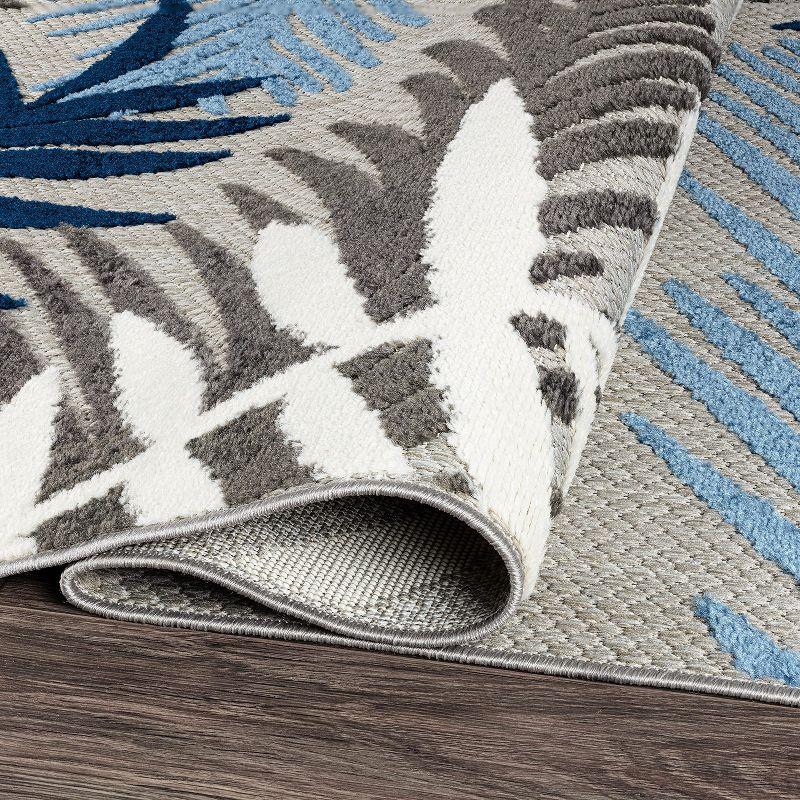 World Rug Gallery Evora Palm Frond Indoor/Outdoor Area Rug