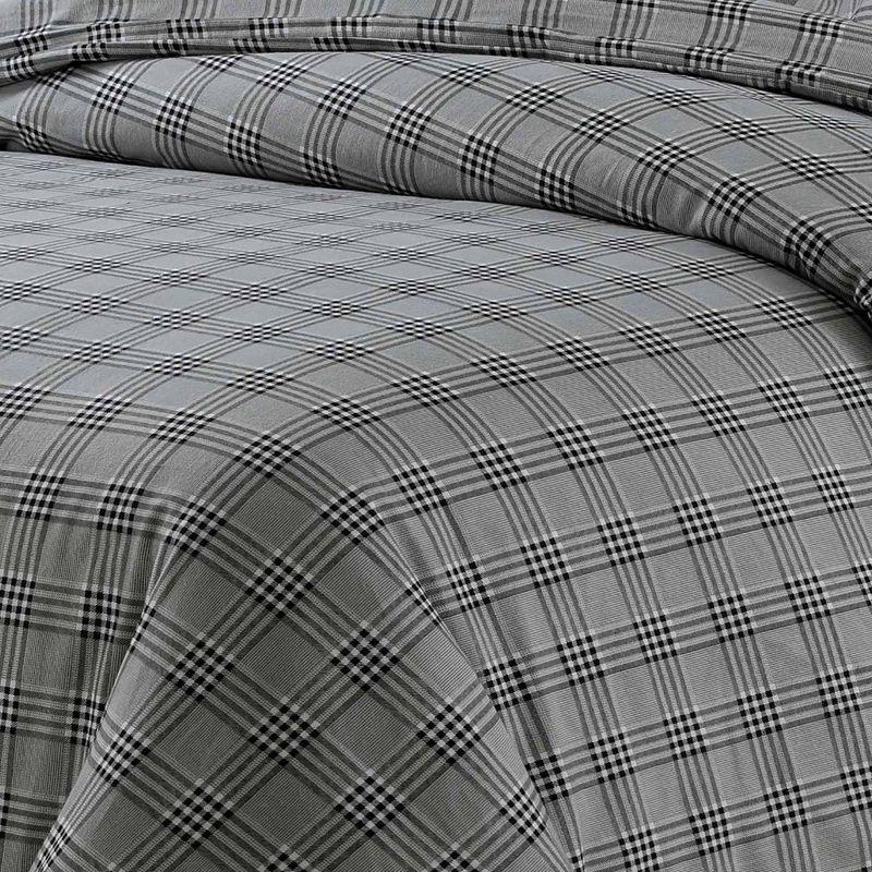 Savannah Cotton Flannel Printed Oversized Duvet Set - Tribeca Living