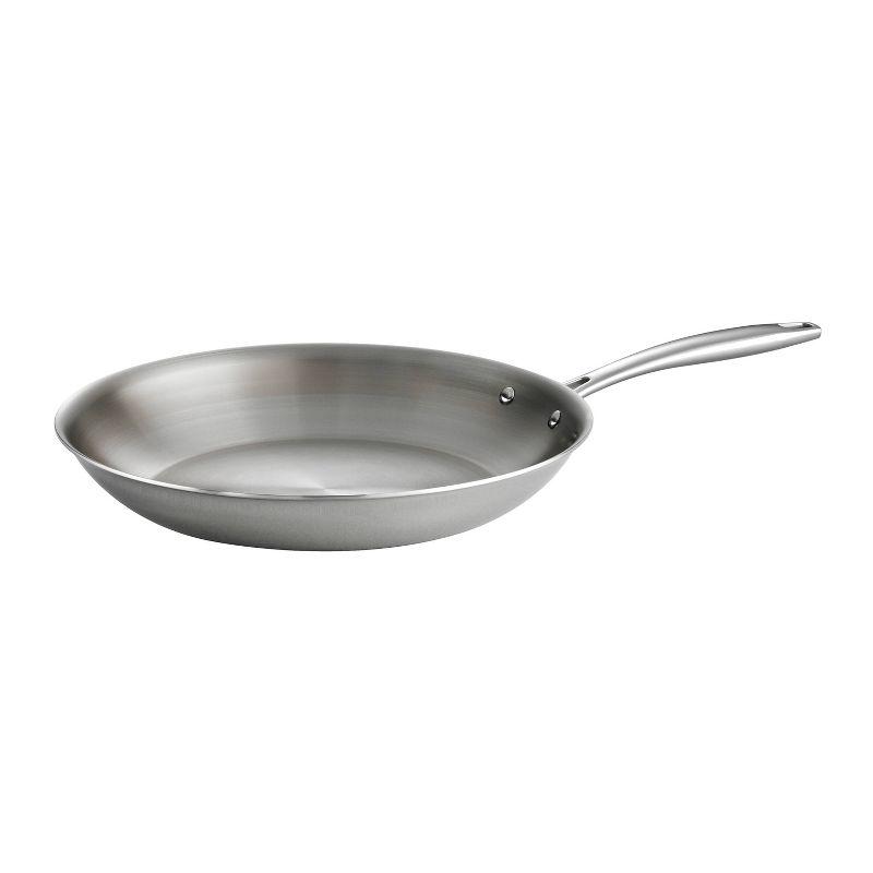 12" Stainless Steel and Aluminum Tri-Ply Clad Fry Pan