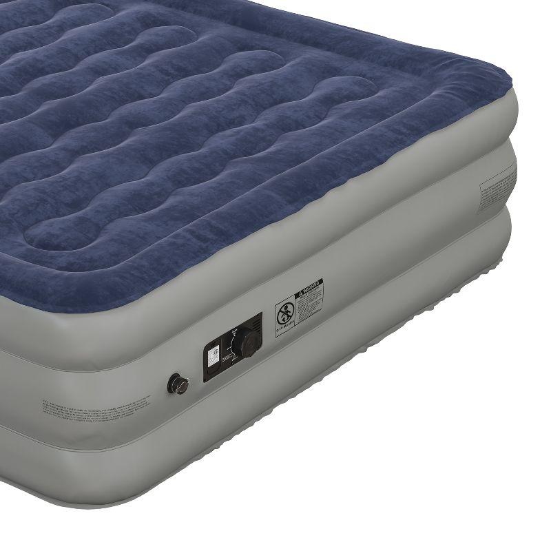 Flash Furniture 18 inch Air Mattress with ETL Certified Internal Electric Pump and Carrying Case