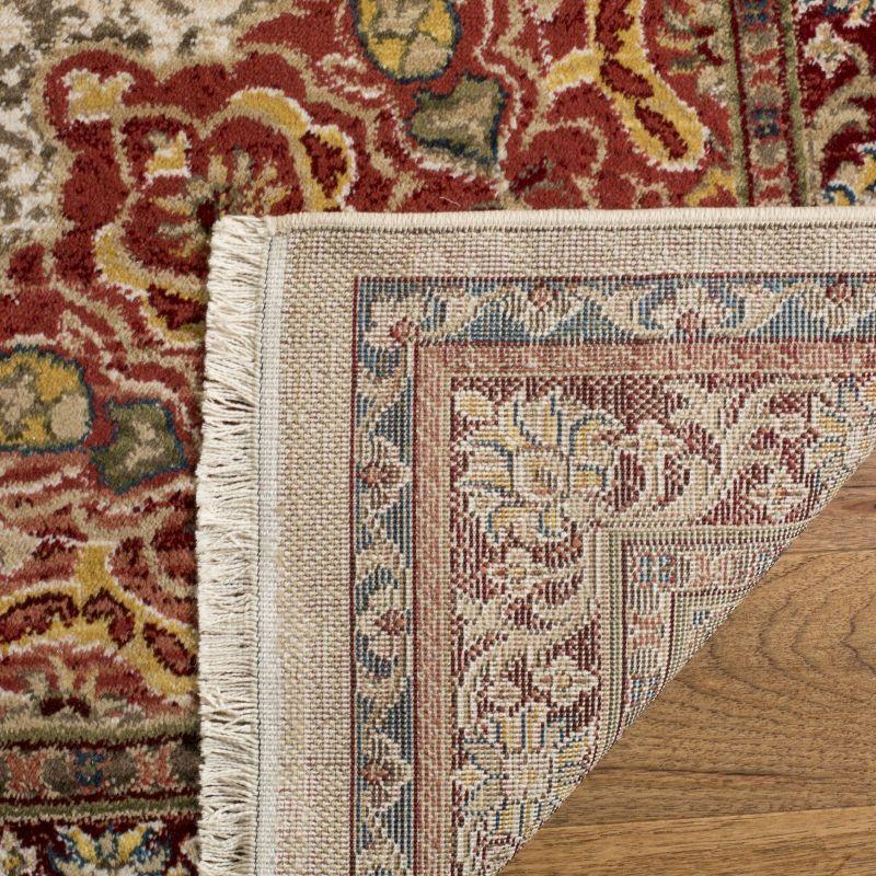 Kashan KSN302 Power Loomed Area Rug - Ivory/Red - 5'1"x7'5" - Safavieh