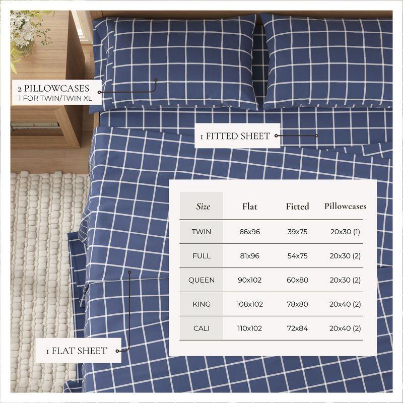 FreshFolds 100% Cotton Cozy Solid Flannel Sheet Set