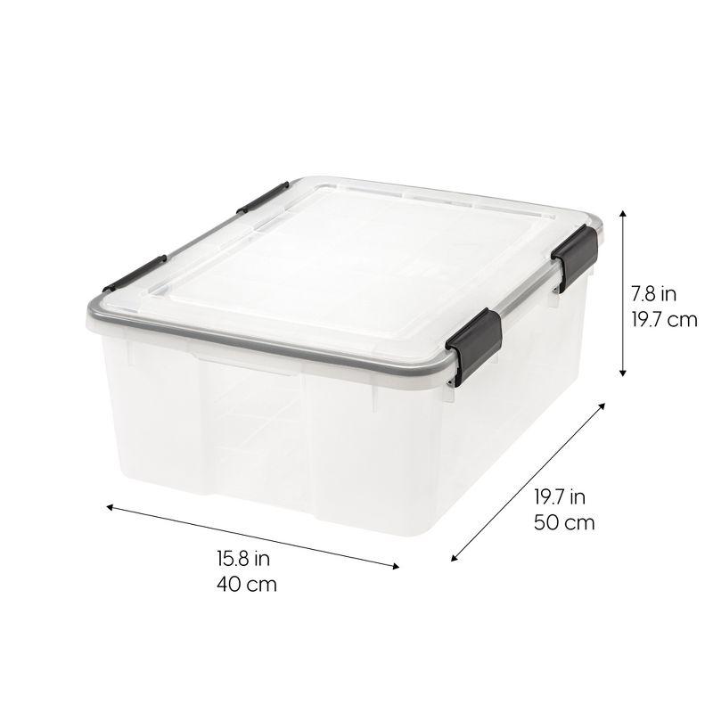 IRIS USA, Inc. 6.5 Qt./2 Gal. Weatherproof Storage Tote