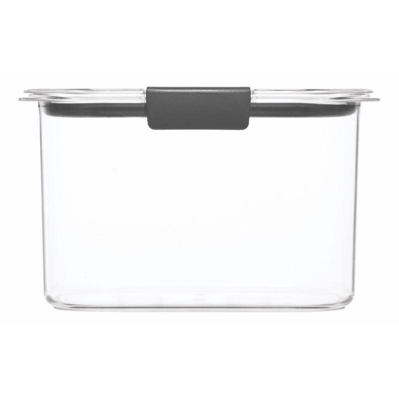 Rubbermaid Brilliance 7.8 cup Pantry Airtight Food Storage Container: Clear Plastic, Dishwasher & Freezer Safe