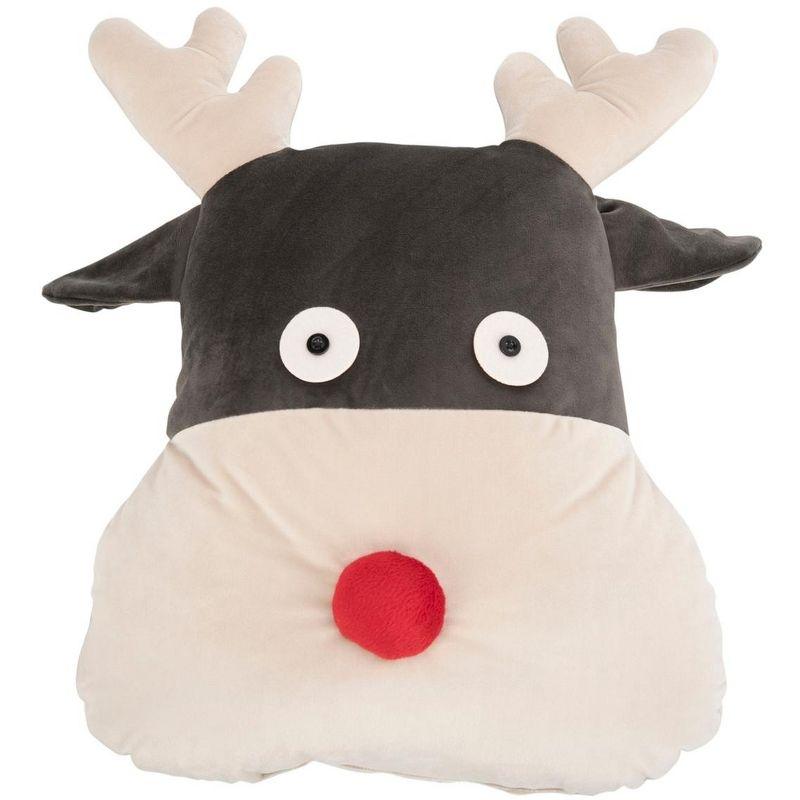 Reno Reindeer Reversible Throw Pillow