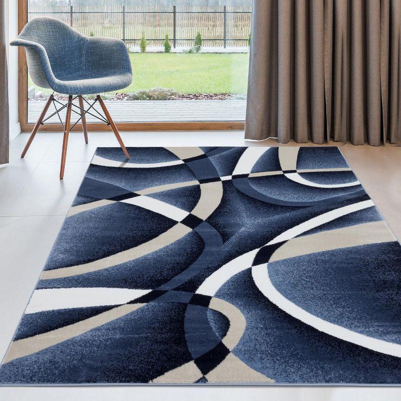 Luxe Weavers Modern Abstract Geometric Area Rug