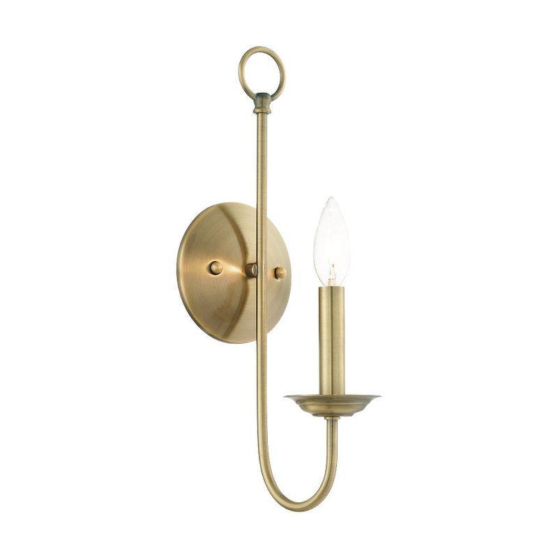 Livex Lighting Estate 1 - Light Wall Light in  Antique Brass