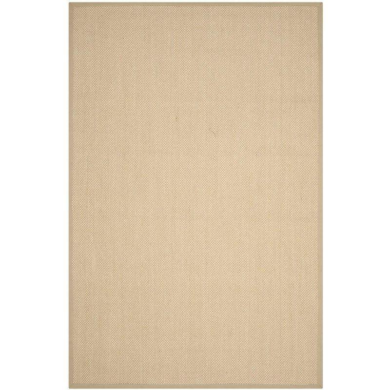 Natural Fiber NF141 Power Loomed Indoor Area Rug - Maize/Linen - 6'x9' - Safavieh
