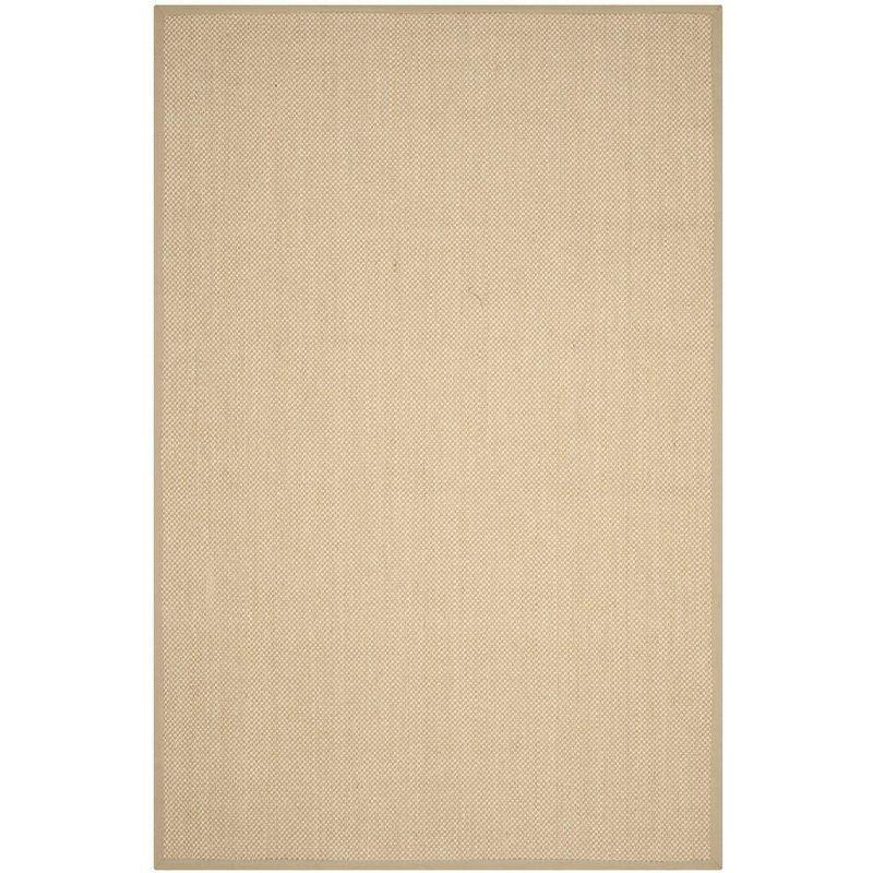 Maize & Linen Reversible Hand-Knotted 6' x 9' Synthetic Area Rug