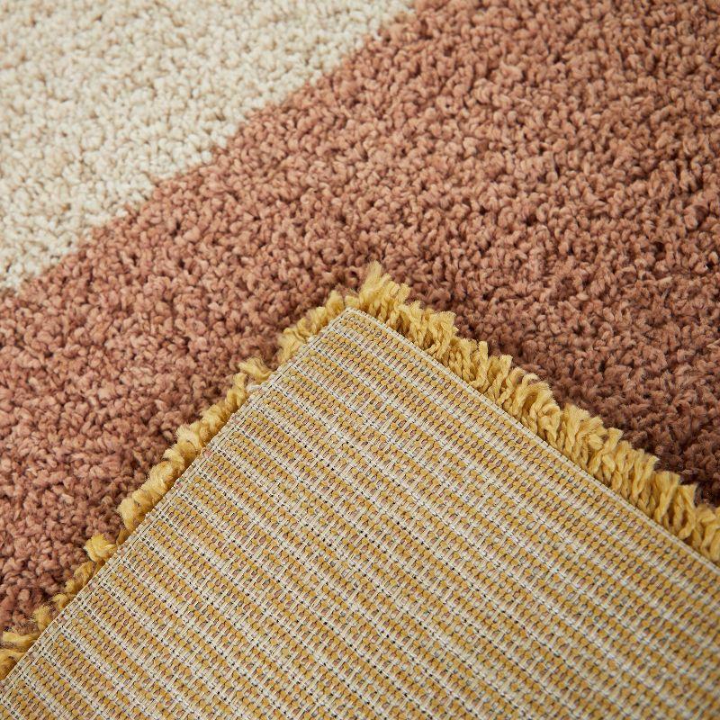 5'3"x7' Merril Mid-Century Modern Geometric Rug Pink - Balta Rugs: Indoor Shag, Fade & Stain-Resistant, OEKO-TEX Certified