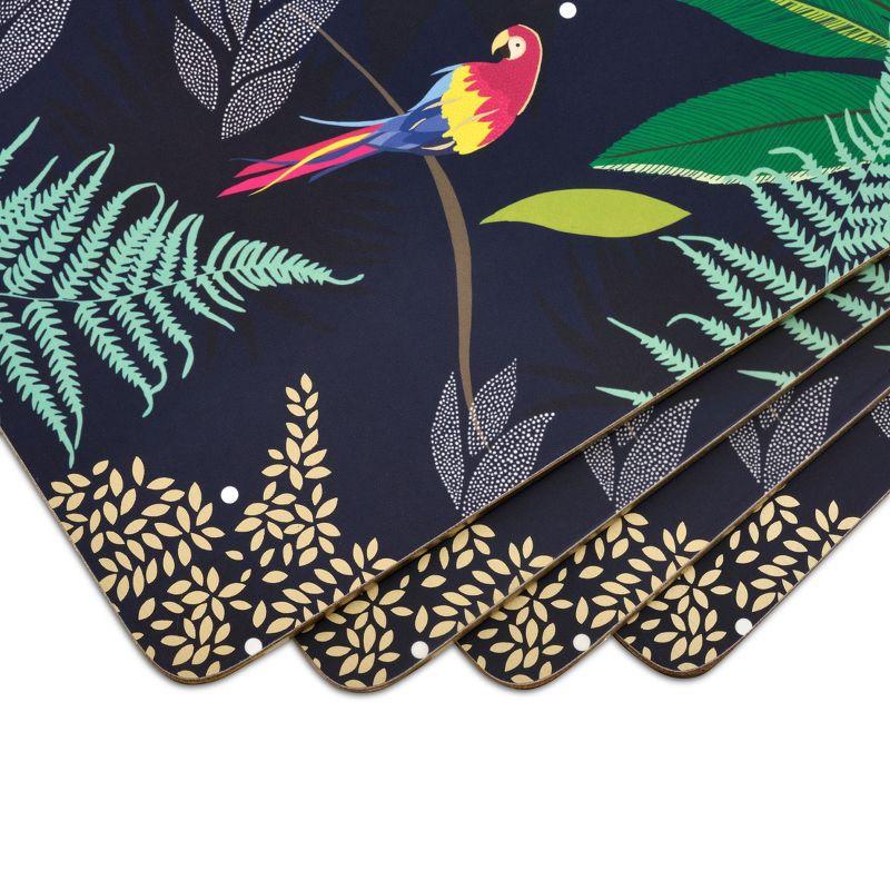 Sara Miller London for Pimpernel Parrot Placemats Set of 4 - 15.7 x 11.7 Inch