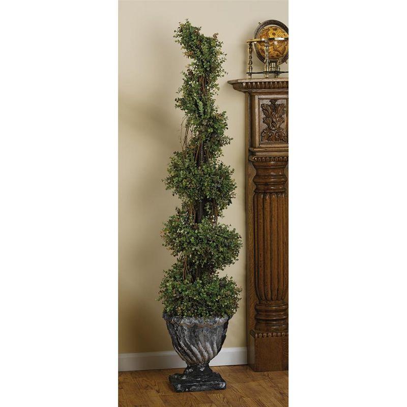 Everlasting Spiral Topiary in Designer Resin Basin, 44" Height