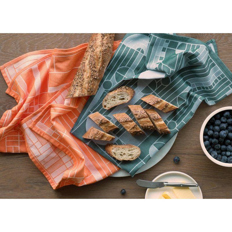 Frank Lloyd Wright Cotton Jacquard Kitchen Towel Linen Set (Set of 2)