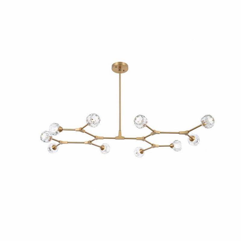 Elegant Lighting Zayne 10 - Light Pendant in  Gold