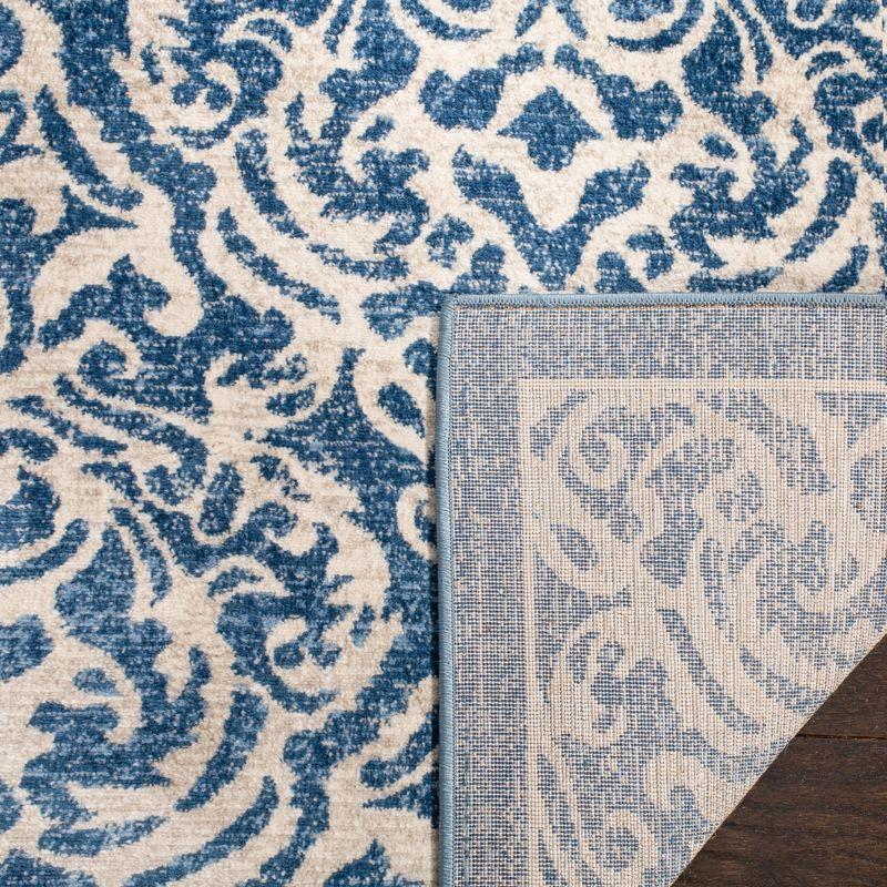 Brentwood BNT810 Power Loomed Indoor Accent Rug - Navy/Creme - 3'x5' - Safavieh