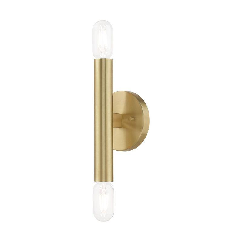 Livex Lighting Copenhagen 2 - Light Wall Light in  Satin Brass