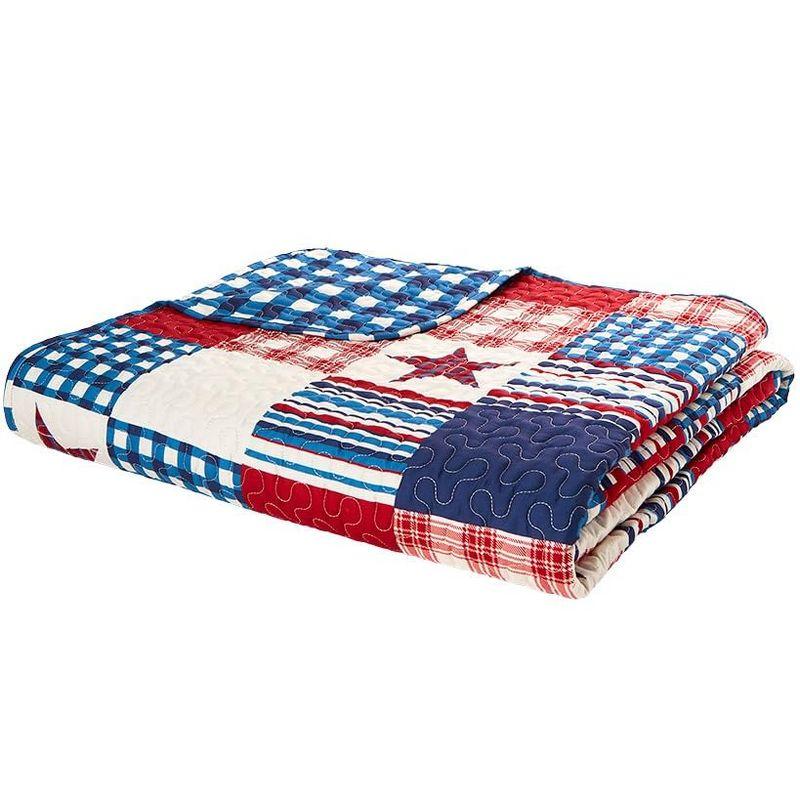 The Lakeside Collection United Plaids Quilt Ensemble - King Quilt