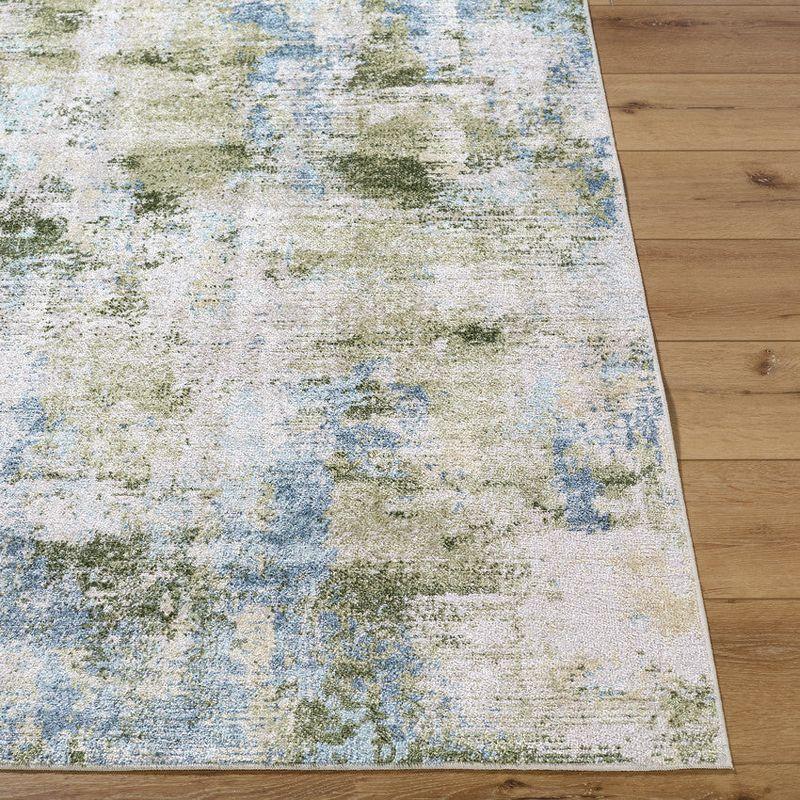 Mark & Day Kamron 2'x2'11" Rectangle Washable Woven Indoor Area Rugs Sage Green