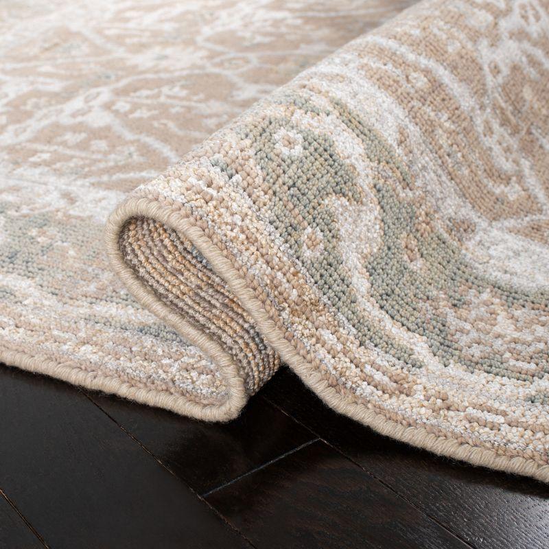Maharaja MHJ256 Hand Knotted Area Rug - Putty/Grey - 5'x8' - Safavieh.