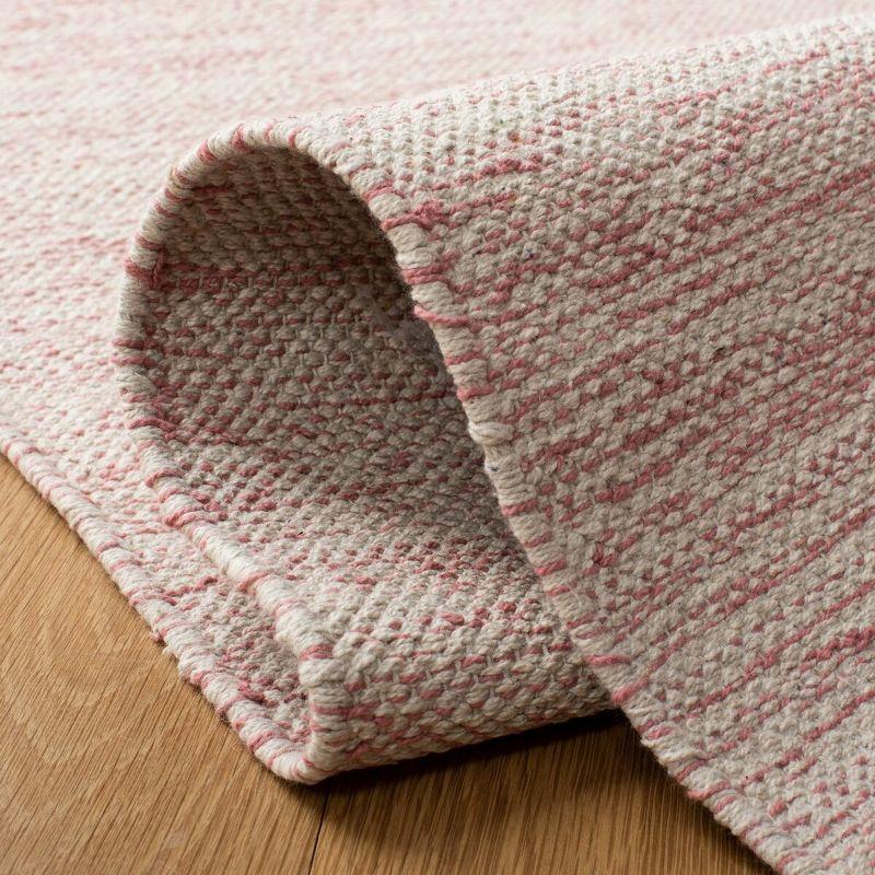 Montauk Red and Beige Handwoven Cotton Area Rug