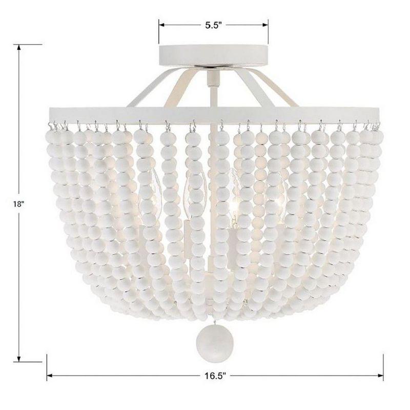 Crystorama Lighting Rylee 4 - Light Pendant in  Matte White