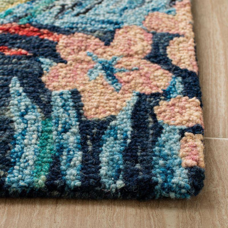 Aspen APN524 Hand Tufted Area Rug - Blue/Pink - 8'9"x11'9" - Safavieh.