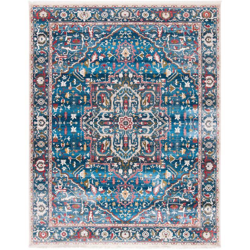 Vintage Persian VTP479 Power Loomed Indoor Area Rug - Blue/Ivory - 8'x10' - Safavieh