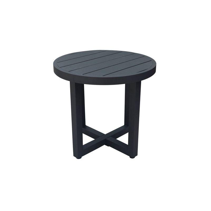 International Concepts 5pc Woven Abaca Rope Outdoor Patio Conversation Furniture Sets: Includes Rockers, Aluminum Frame